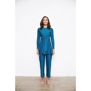 Sei Sorelle Swim Dress Zuria Zenith Teal Blue Size M